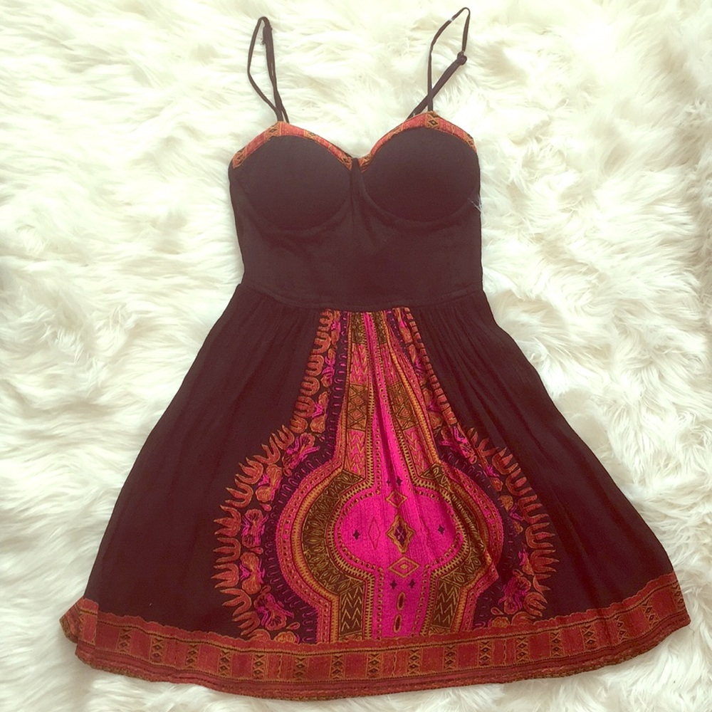 ✨band of gypsies boho black dress